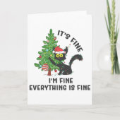 Carte It's Fine Im Fine Everything Is Fine Elf Xmas Matc (Devant)