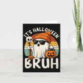 Carte It's Halloween Bruh Boo Ghost Pumpkin Costume Boys (Devant)