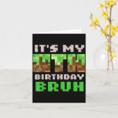 Carte Its My 8th Birthday Bruh Xel Gamer 8 Bday Gaming B (Fleur jaune)