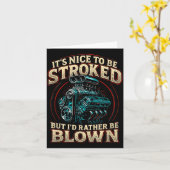 Carte It's Nice To Be Stroked Funny Racing Mens Drag Rac (Fleur jaune)