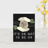 Carte Its Ok To Not Be Ok Suicide Prevention Awareness B (Fleur jaune)