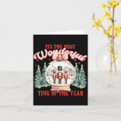 Carte Its The Most Wonderful Time Of The Year Christmas (Fleur jaune)