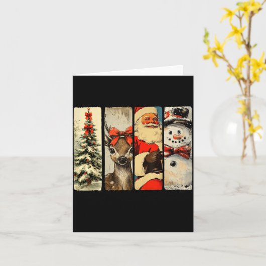 Carte It's The Most Wonderful Time Of The Year Christmas (Fleur jaune)