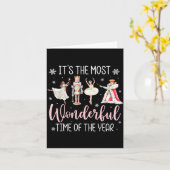 Carte It's The Most Wonderful Time Of The Year Nutcracke (Fleur jaune)