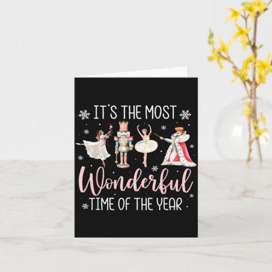 Carte It's The Most Wonderful Time Of The Year Nutcracke (Fleur jaune)