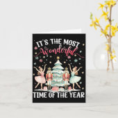 Carte It's The Most Wonderful Time Of The Year Nutcracke (Fleur jaune)