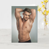Carte It's The Pits Hot Guy Greetings Card (Fleur jaune)