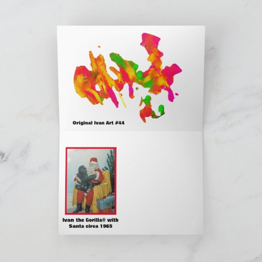 Carte Ivan le Noël Gorilla® (Intérieur)