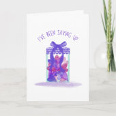 Carte "I've been saving up" Jar of Love Valentine's Day (Devant)