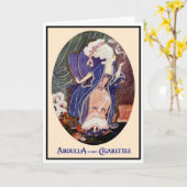 Carte "I'VE BEEN TERRIBLY BUSY" Art DECO DIVA GREETING (Fleur jaune)