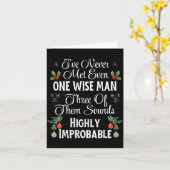 Carte I've Never Met Even One Wise Man Three Sounds Impr (Fleur jaune)