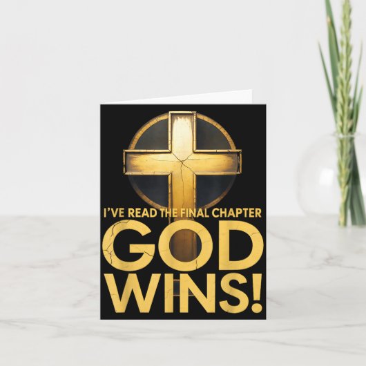 Carte I've Read The Final Chapter God Wins Cross Christi (Devant)
