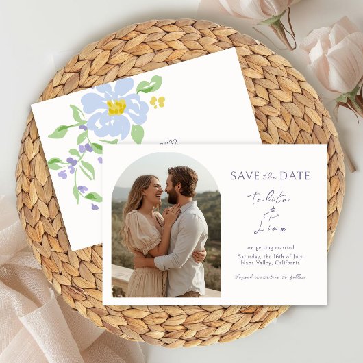 Carte Ivory | Elegant Floral Script Arch Wedding