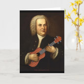 Carte J.S. Bach sur Uke (Fleur jaune)
