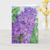 Carte Jacinthe (Fleur jaune)