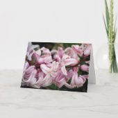 Carte Jacinthe rose parfumée odorante (Devant)