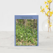 Carte Jacinthes des bois de réjouissance (Fleur jaune)