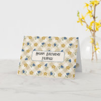 Jacinthes sur des kilomètres ami joyeux anniversai