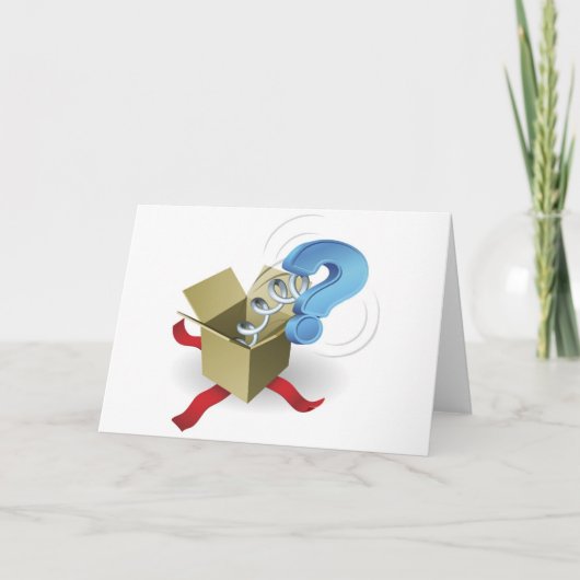 Carte Jack dans la case point d'interrogation concept (Devant)