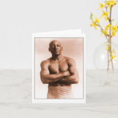 Carte Jack Johnson American Boxer (Fleur jaune)