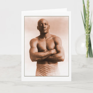 Carte Jack Johnson American Boxer photo Vintage