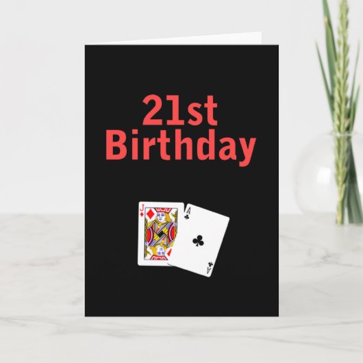 Carte Jack noir 21e anniversaire (Devant)