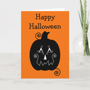 Carte Jack O-Lantern pour les bandes d'Halloween