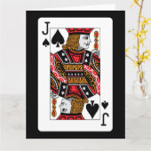 Carte Jack of Spades (Fleur jaune)