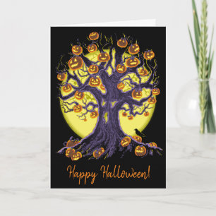 Carte Jack O'Lantern Tree