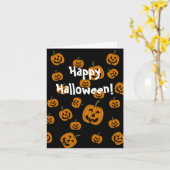 Carte Jack O'Lanterns arrière - plan (Fleur jaune)