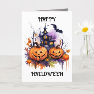 Carte Jack o'Lanterns Haunted House Halloween