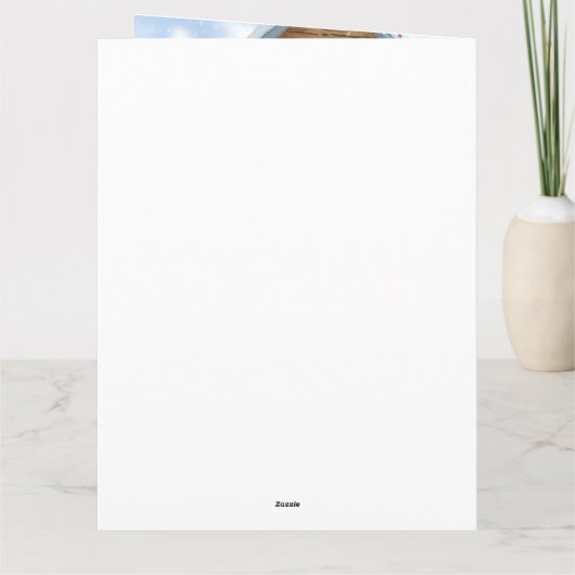 Carte Jack Russell dans la neige Maison de chien de Noël (Dos)