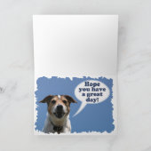 Carte Jack Russell dog Happy Birthday card (Intérieur)