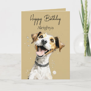 Carte Jack Russell personnalisé