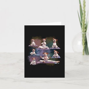 Carte Jack Russell Terrier Chien Jack Russell Poses de Y