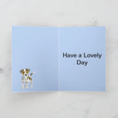 Carte Jack Russell Terrier Chiot Editable Garçons âge (Intérieur)