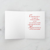 Carte Jack Russell Terrier Dog, l'anniversaire du Mariag (Intérieur)