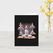 Carte Jack Russell Terrier Moments Zen Avec Jack Rus (Fleur jaune)