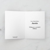 Carte Jackalope Anniversaire Personnalisé (Intérieur)