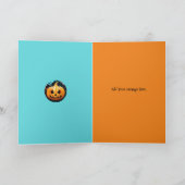 Carte Jackolantern et fleurs pliée 5" x 7" (Intérieur)