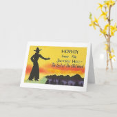 Carte Jackson Hole Wyoming Cowboy Card (Fleur jaune)