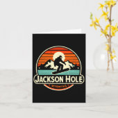 Carte Jackson Hole Wyoming Snowboard (Fleur jaune)