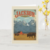 Carte Jackson | Wyoming (Fleur jaune)