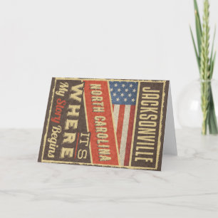 Carte Jacksonville Caroline du Nord