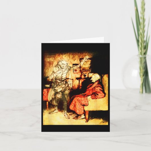 Carte Jacob Marley Ghost Scrooge Bah Humbug Christmas Ca (Devant)