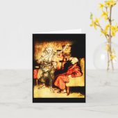 Carte Jacob Marley Ghost Scrooge Bah Humbug Christmas Ca (Fleur jaune)