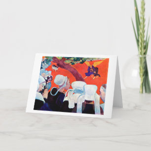 Carte Jacob Wrestling avec l'ange, Gauguin