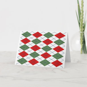 Carte Jacquard de Noël