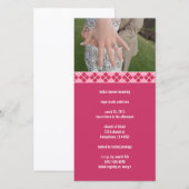 Carte Jacquard Fête des mariées (Devant / Derrière)