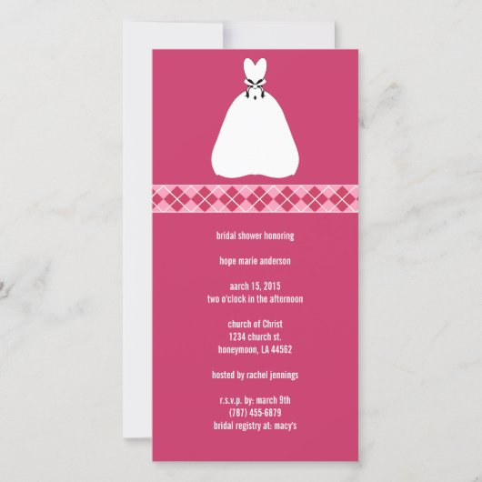 Carte Jacquard Fête des mariées (Devant)